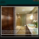 With a single click you can explore the design details of this bathroom.