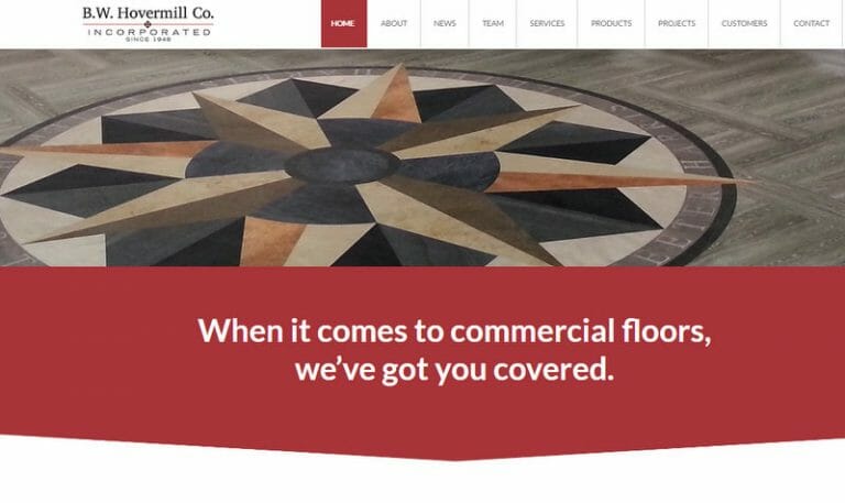 From the Floor Up: New Website for a Commercial Flooring Company