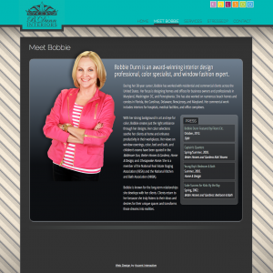 The goal: a site as colorful and contemporary as our client.