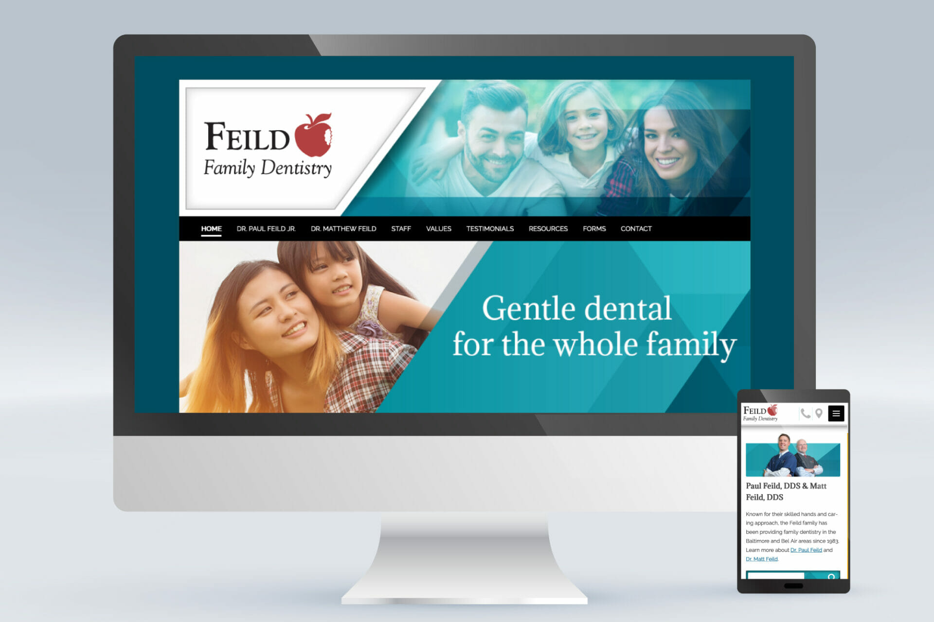 home page for feildfamilydentistry.com