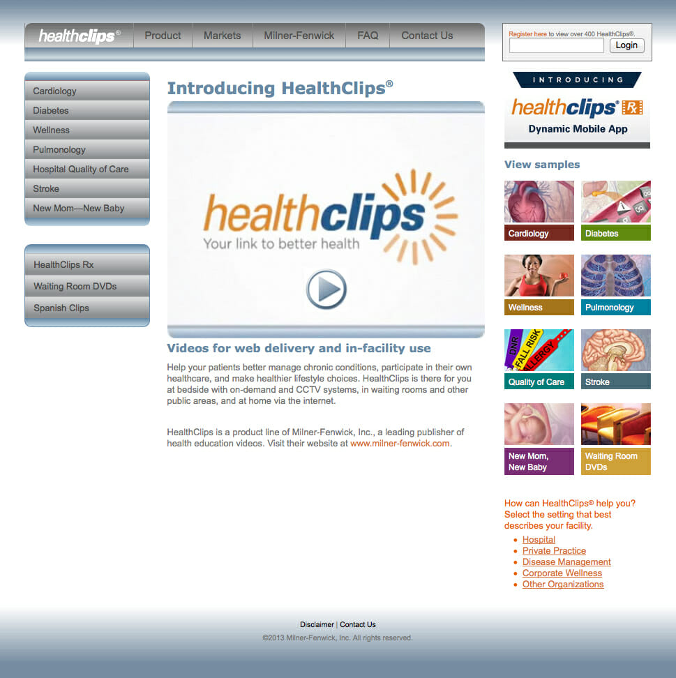 Health Clips - Videos for in Faculty Use
