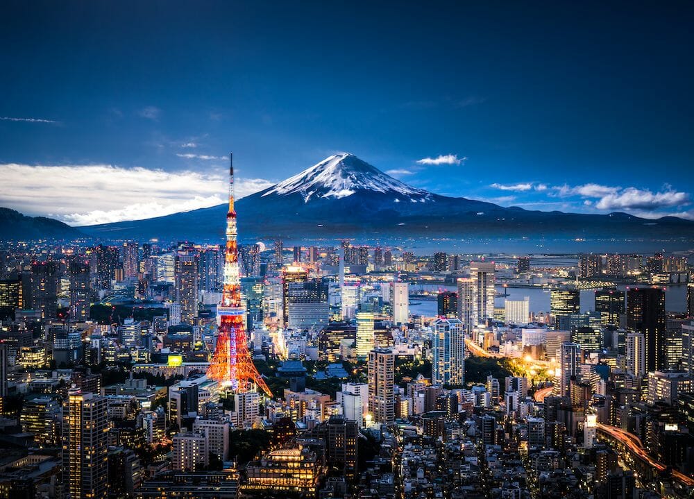 Tokyo Night Skyline Accent Interactive